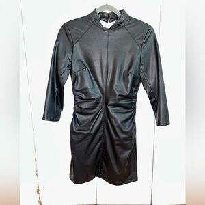 Zara Leather Mini Dress